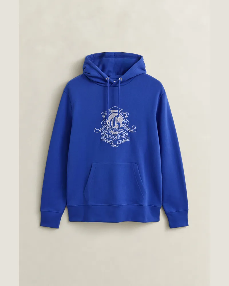 Gant Herren Hoodie mit saisonaler Grafik NAUTICAL Blau Nautical