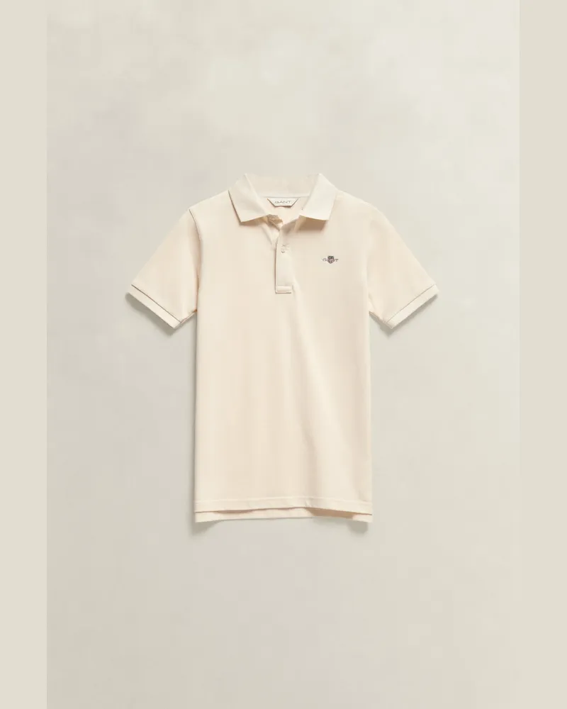 Gant Teenager Shield Poloshirt CREAMED Weiß Creamed