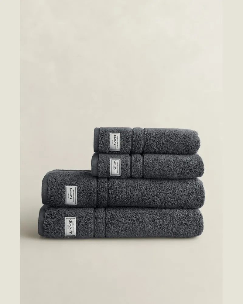 Gant Wohnaccessoires Premium Handtücher im 4er-Pack ANCHOR Grau Anchor