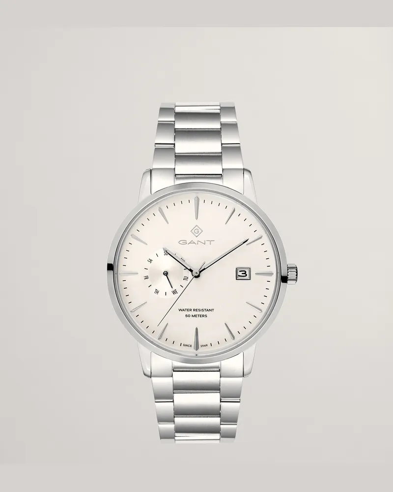 Gant Herren East Hill Armbanduhr Weiß Weiß