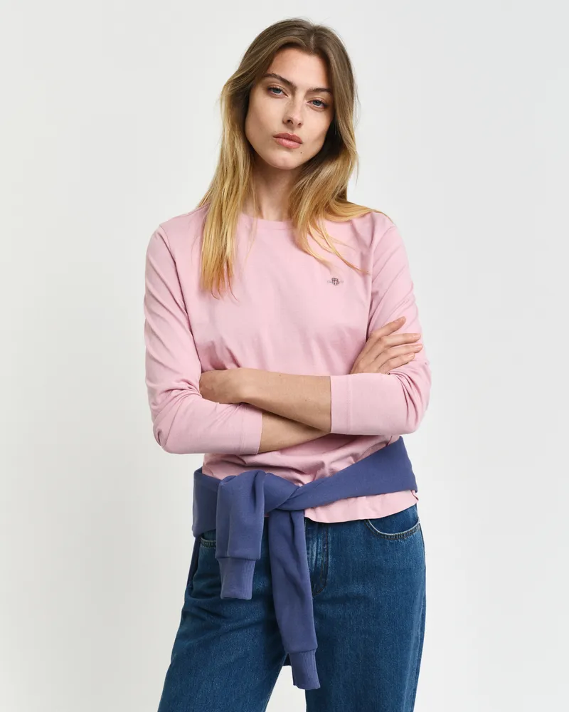 Gant Damen Shield Langarm-T-Shirt 