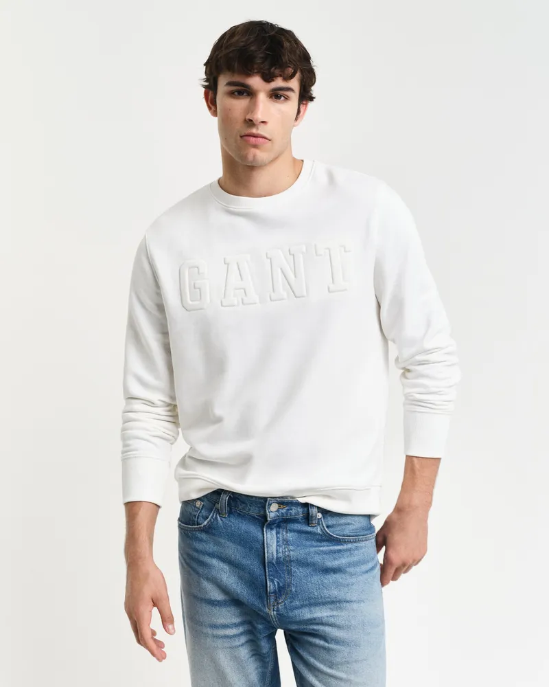 Gant Herren Embossed Rundhals-Sweatshirt 