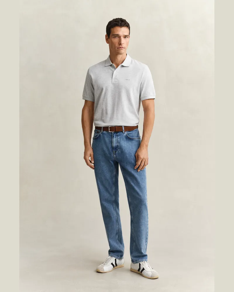 Gant Herren Regular Fit Clean Wash Jeans SEMI LIGHT Blau Semi