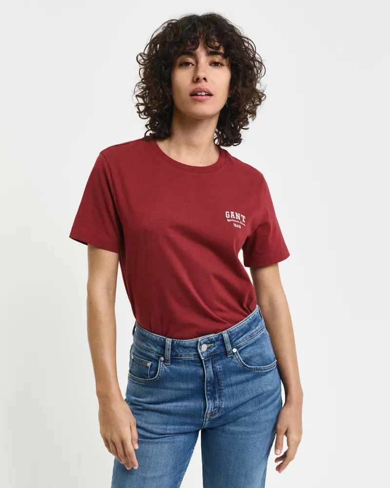 Gant Damen T-Shirt mit kleiner Grafik 