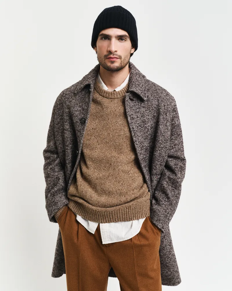 Gant Herren Wool Nepps Rundhalspullover 