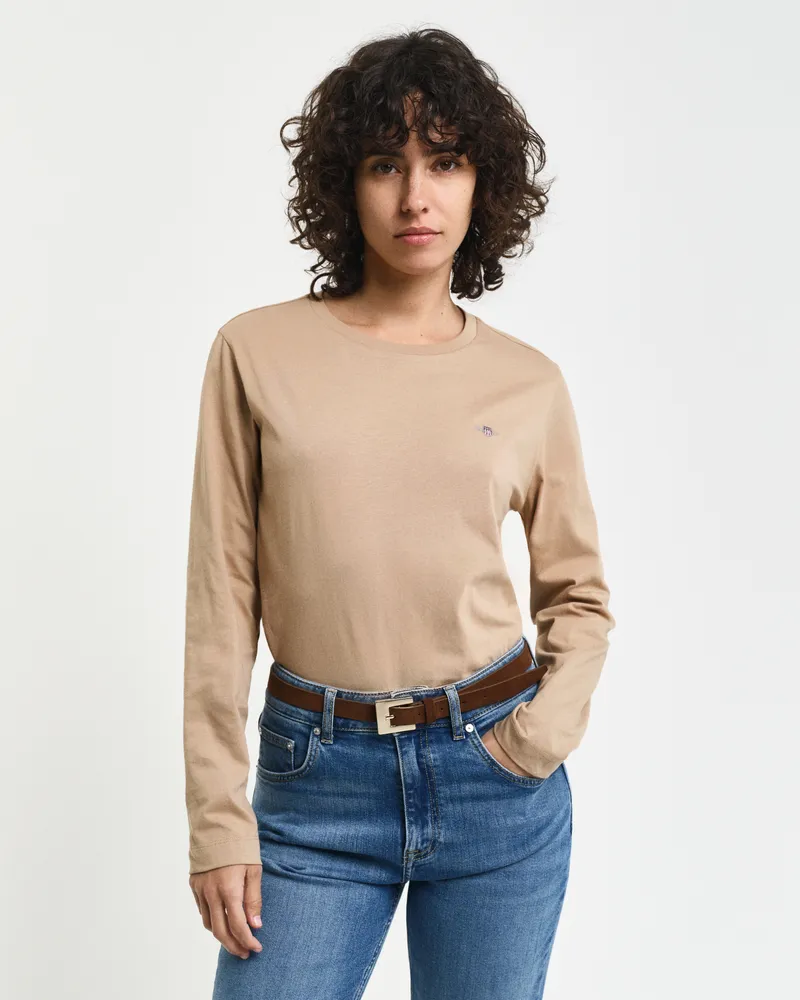 Gant Damen Shield Langarm-T-Shirt 