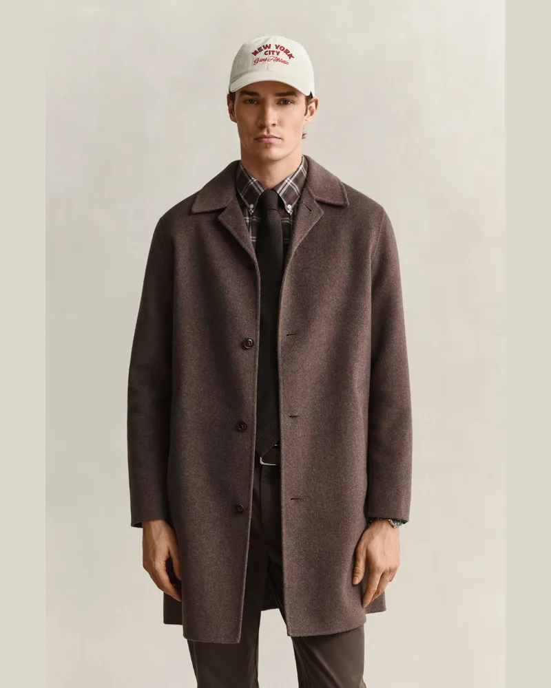 Gant Herren Handgenähter Mantel SHADOW Braun Shadow