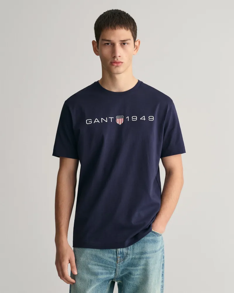 Gant Herren Graphic T-Shirt mit Print 