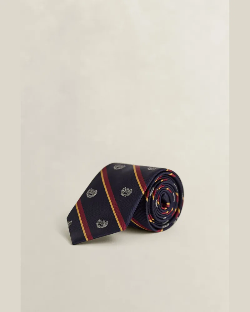 Gant Herren Gant x Yale Crest Krawatte MARINE Marine