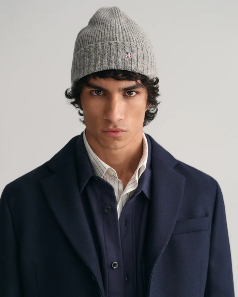 Gant Herren Shield Beanie aus Wolle 