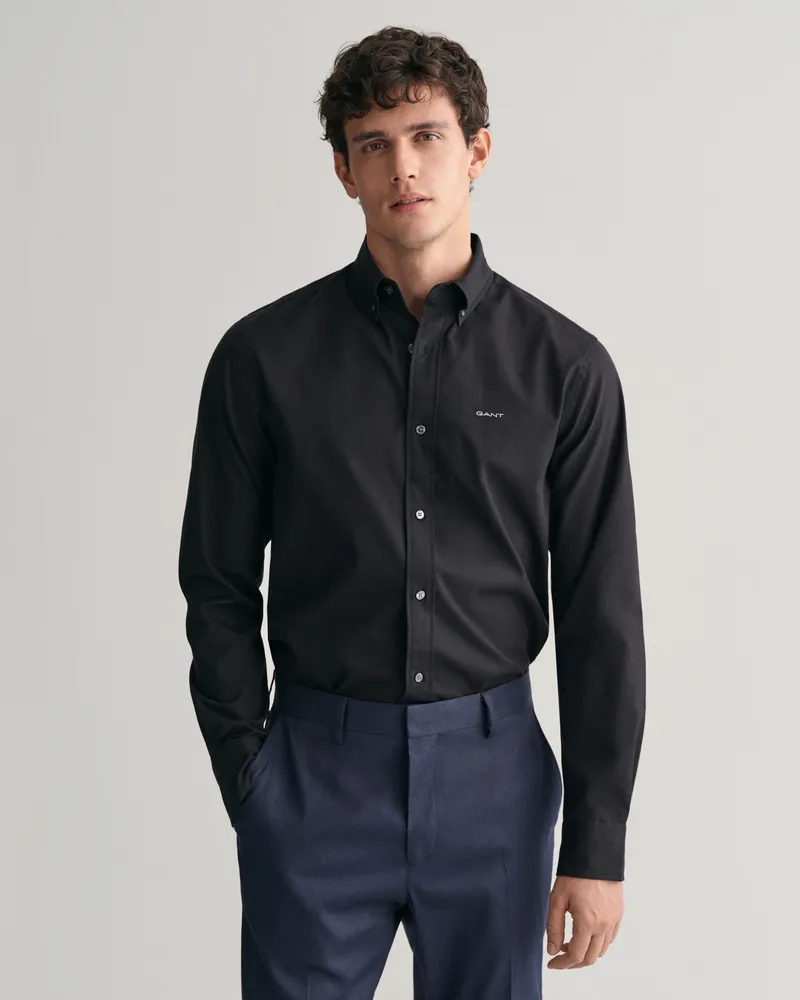 Gant Herren Regular Fit Pinpoint Oxford-Hemd 