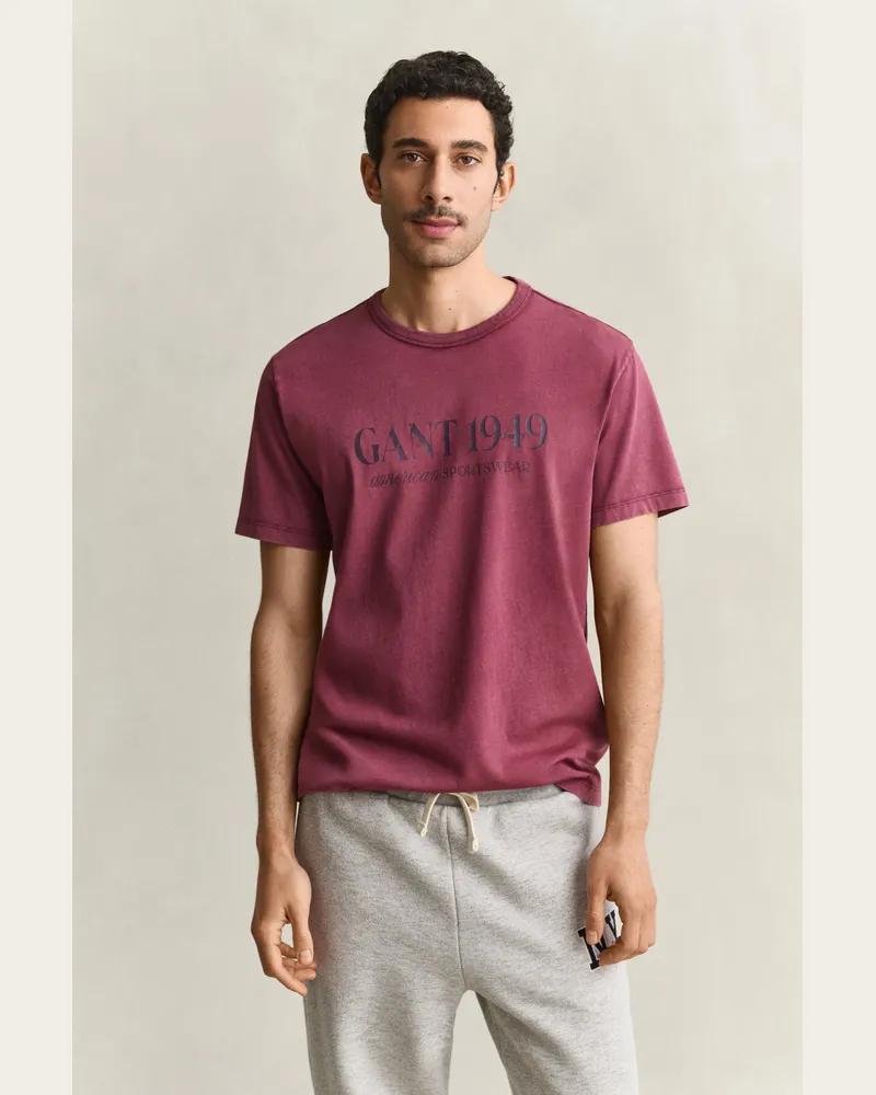 Gant Herren Graphic T-Shirt DEEP GRAPE WINE Deep