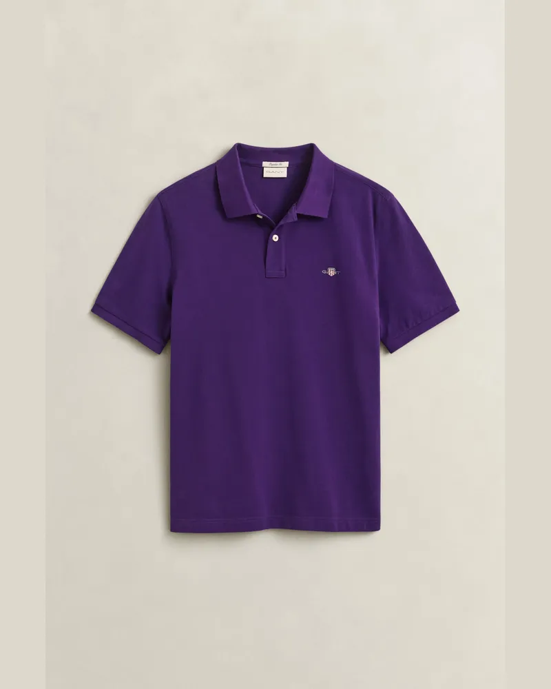 Gant Herren Classic Regular Fit Poloshirt PANSY PURPLE Pansy