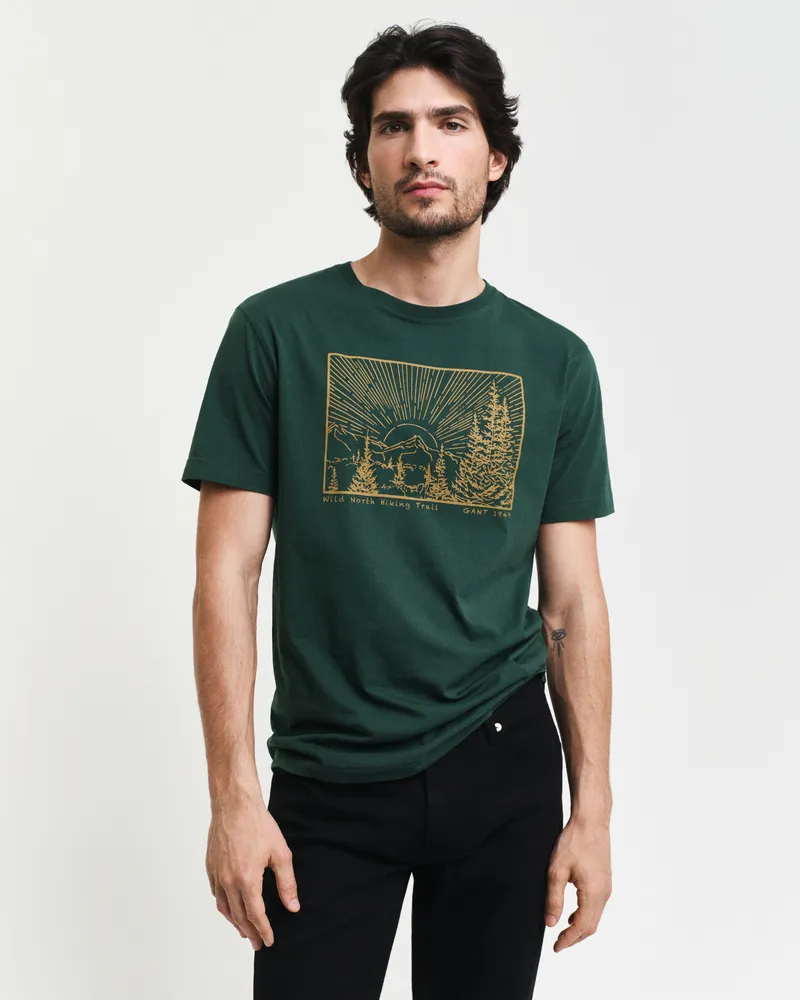 Gant Herren Outdoor Graphic T-Shirt 