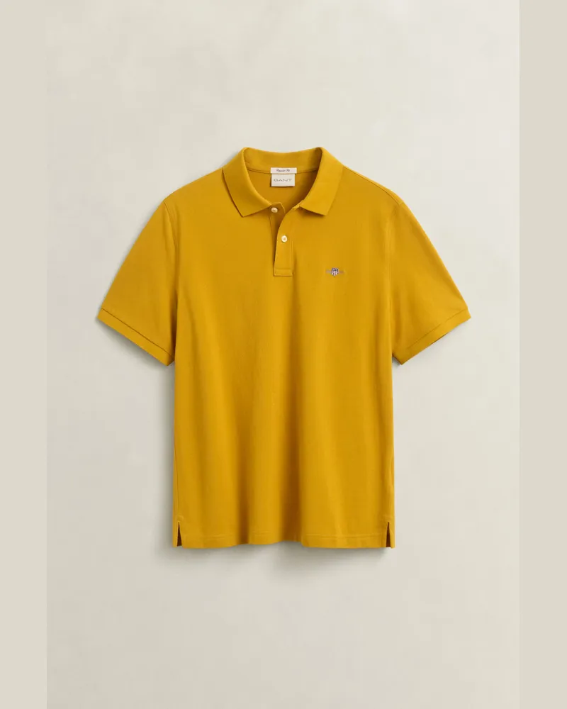 Gant Herren Classic Regular Fit Poloshirt BURNT Gelb Burnt
