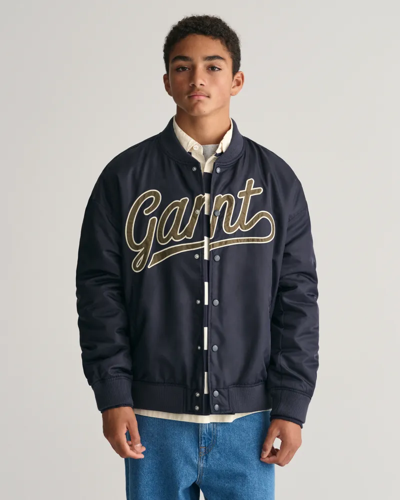 Gant Teens Teens Script Graphic GANT Varsity Jacket 