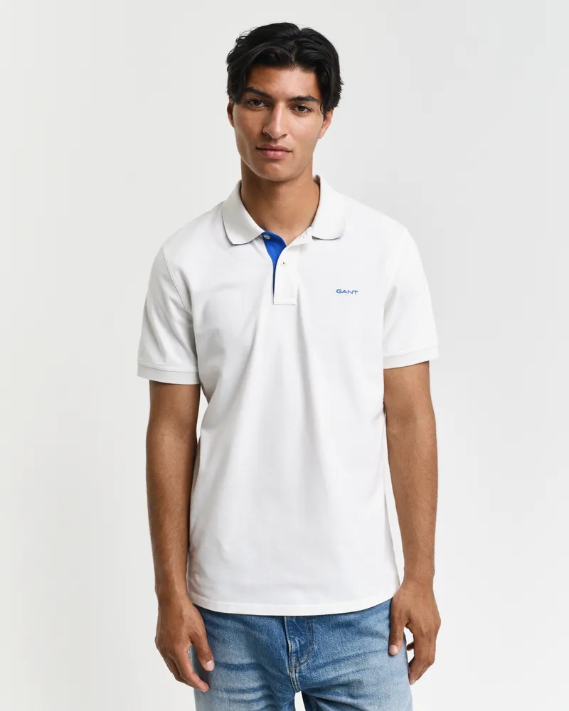 Gant Herren Kontrast Piqué Poloshirt 