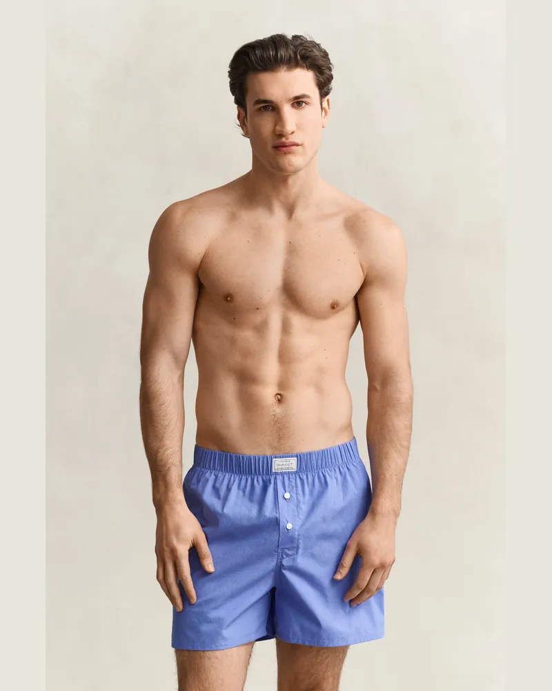 Gant Herren 2er-Pack Boxershorts PERFECT Blau Perfect