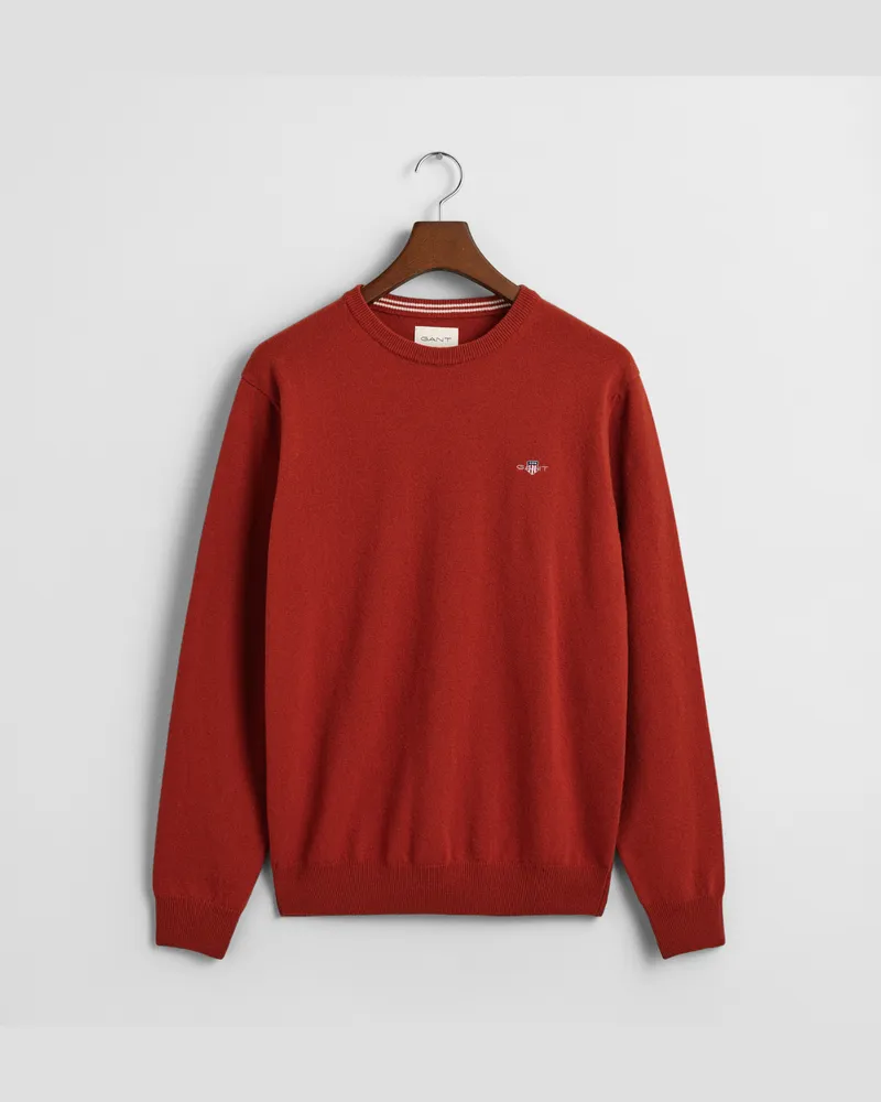 Gant Herren Superfine Lambswool Rundhalspullover 