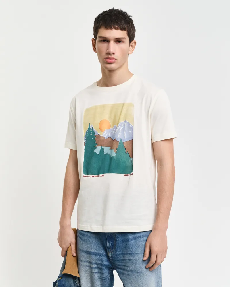 Gant Herren Outdoor Graphic T-Shirt 