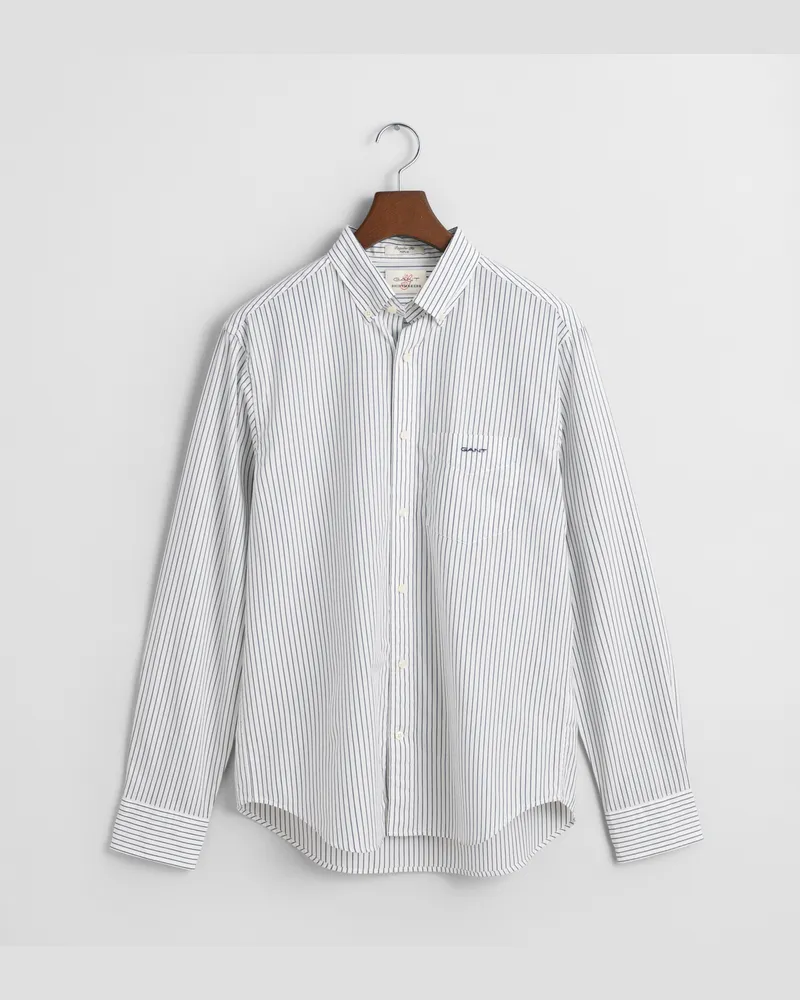 Gant Herren Regular Fit Popeline Bluse mit Streifen 