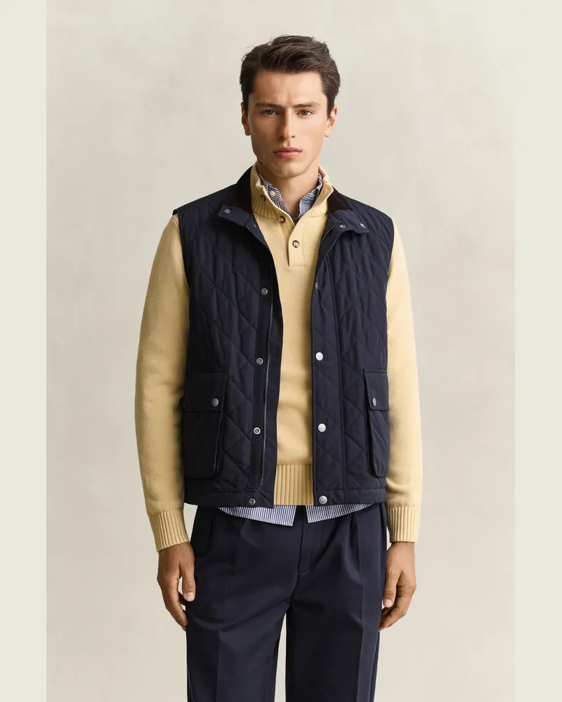 Gant Herren Steppweste EVENING Blau Evening