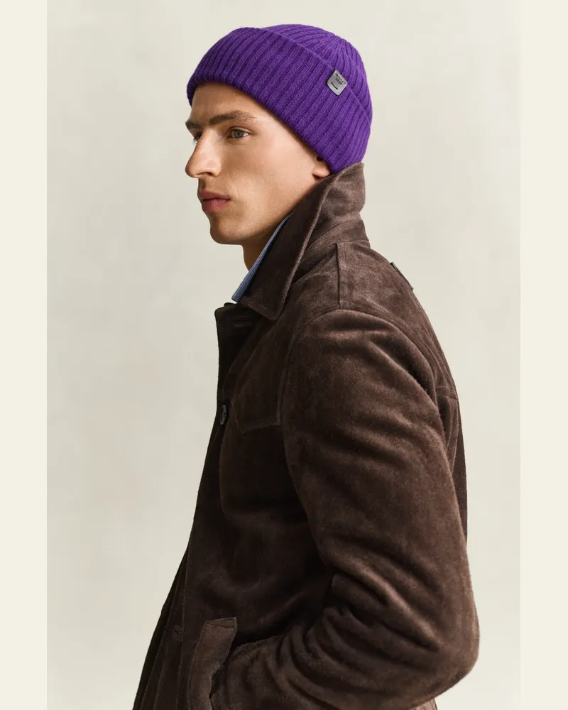 Gant Herren Beanie aus Lambswool PANSY PURPLE Pansy