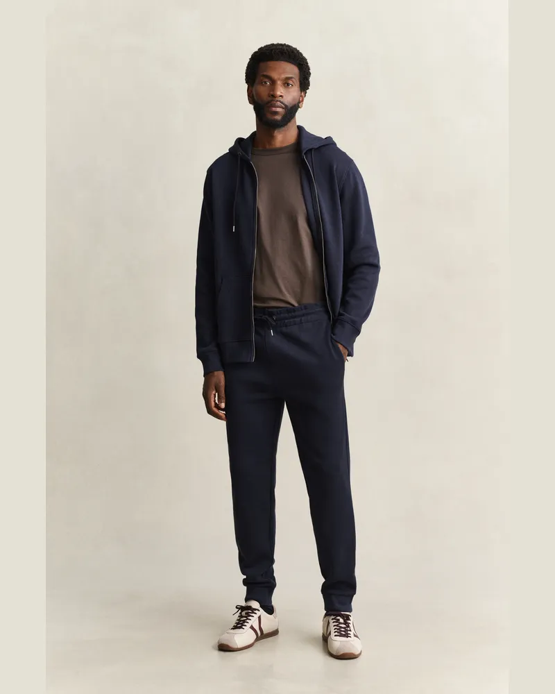 Gant Herren Sacker Rib Sweathose EVENING Blau Evening