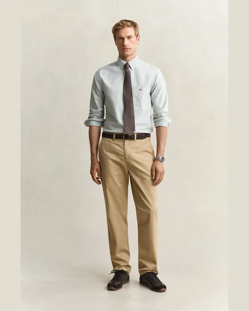 Gant Herren Classic Regular Fit Chinohose DARK KHAKI Dark