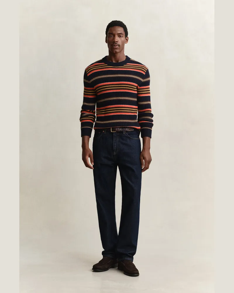 Gant Herren Straight Fit Jeans DARK Blau Dark