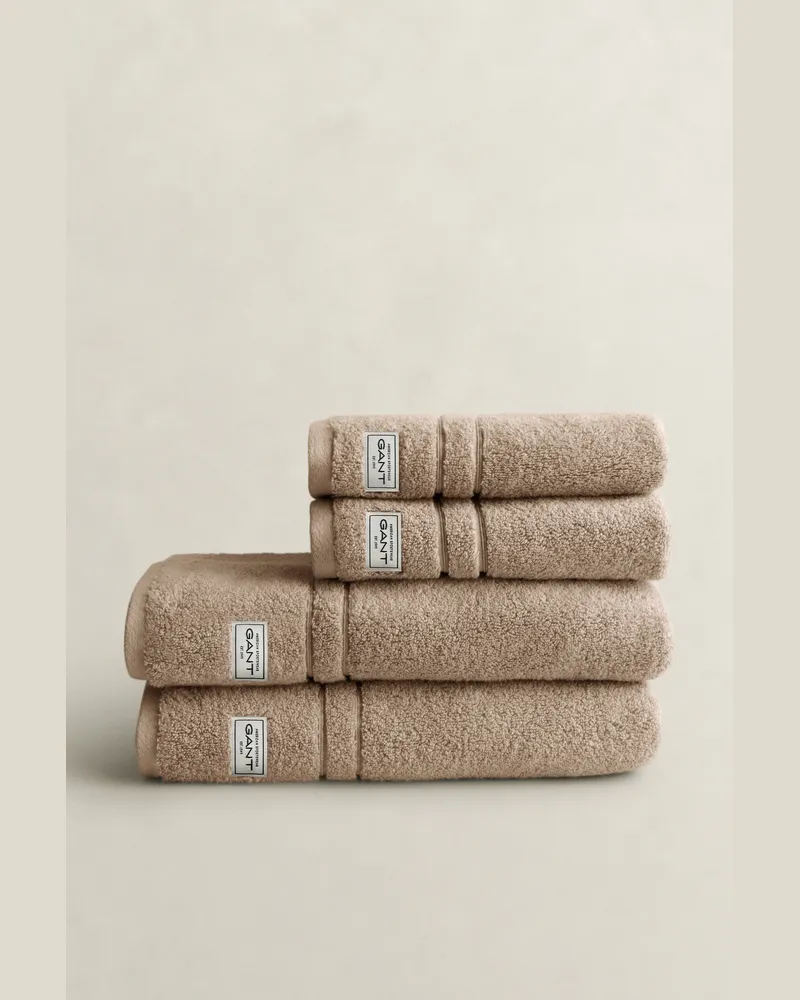 Gant Wohnaccessoires Premium Handtücher im 4er-Pack SILVER SAND Silver