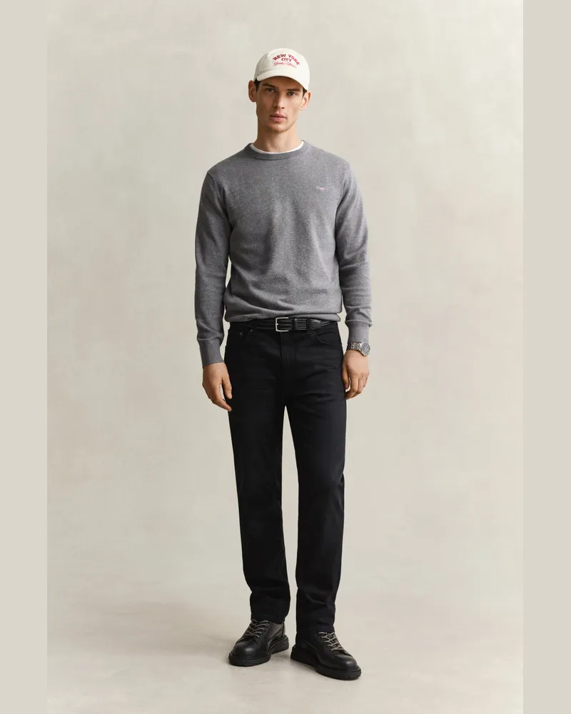 Gant Herren Jeans im Regular Fit Schwarz BROKEN IN Schwarz