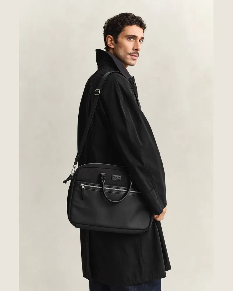 Gant Herren Commuter Bag Schwarz Schwarz
