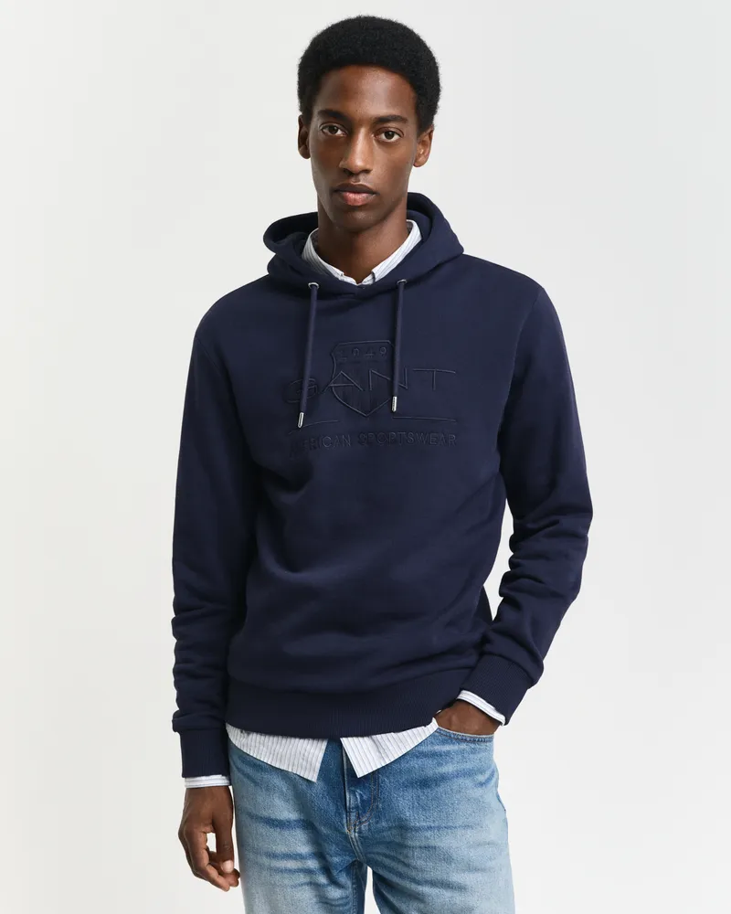 Gant Herren Tonal Archive Shield Hoodie 