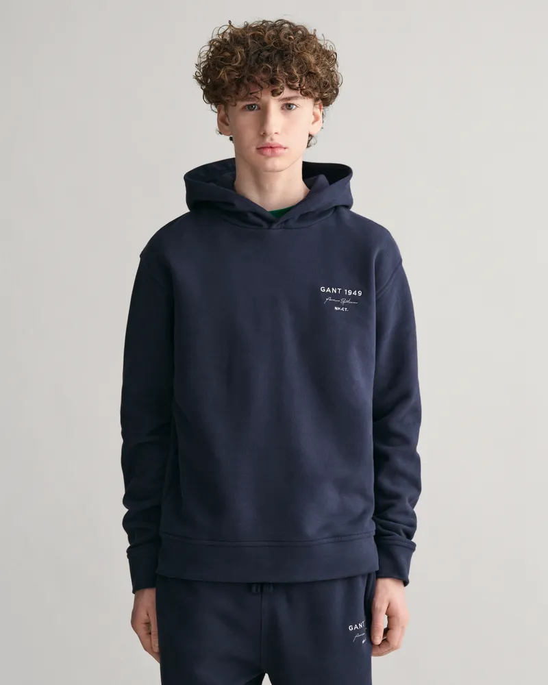Gant Teens Teens Script Graphic Hoodie 