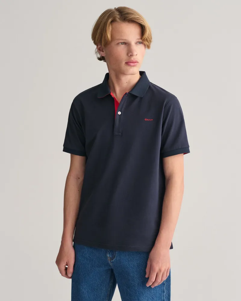 Gant Teens Teens Kontrast Piqué Poloshirt 