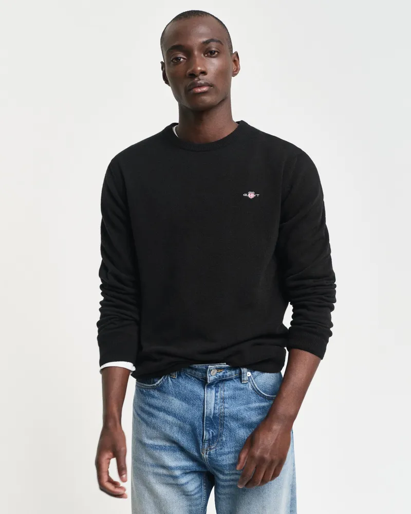 Gant Herren Superfine Lambswool Rundhalspullover 