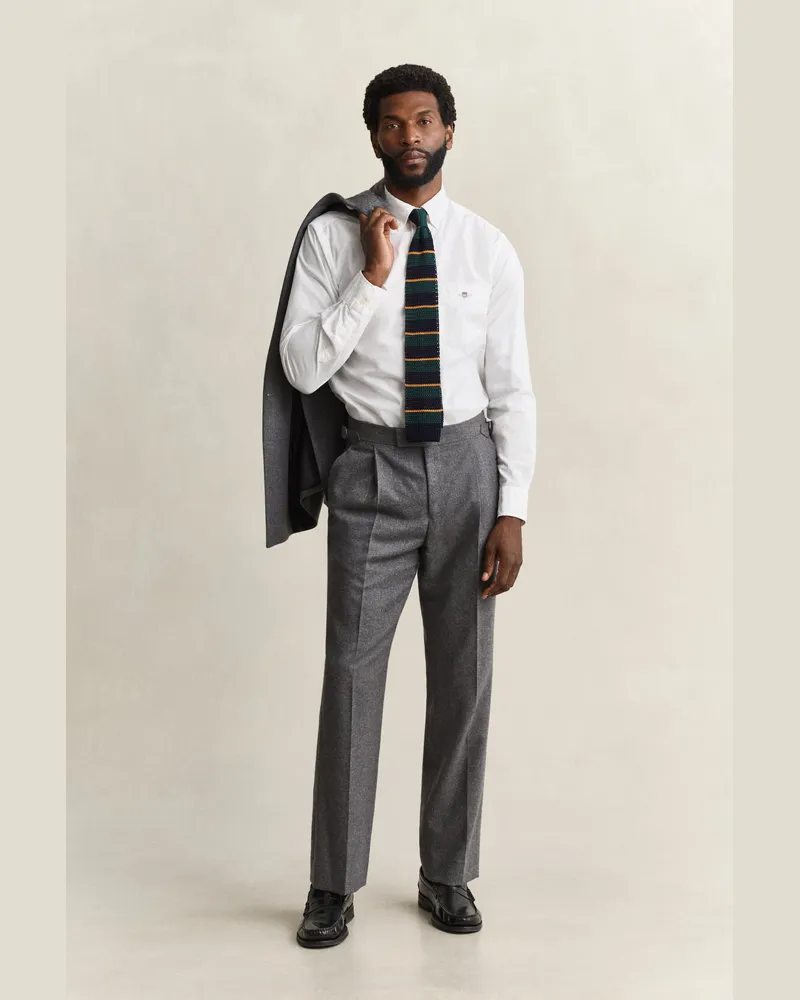 Gant Herren Anzughose aus Kaschmir DUSKY ANTHRACITE Dusky
