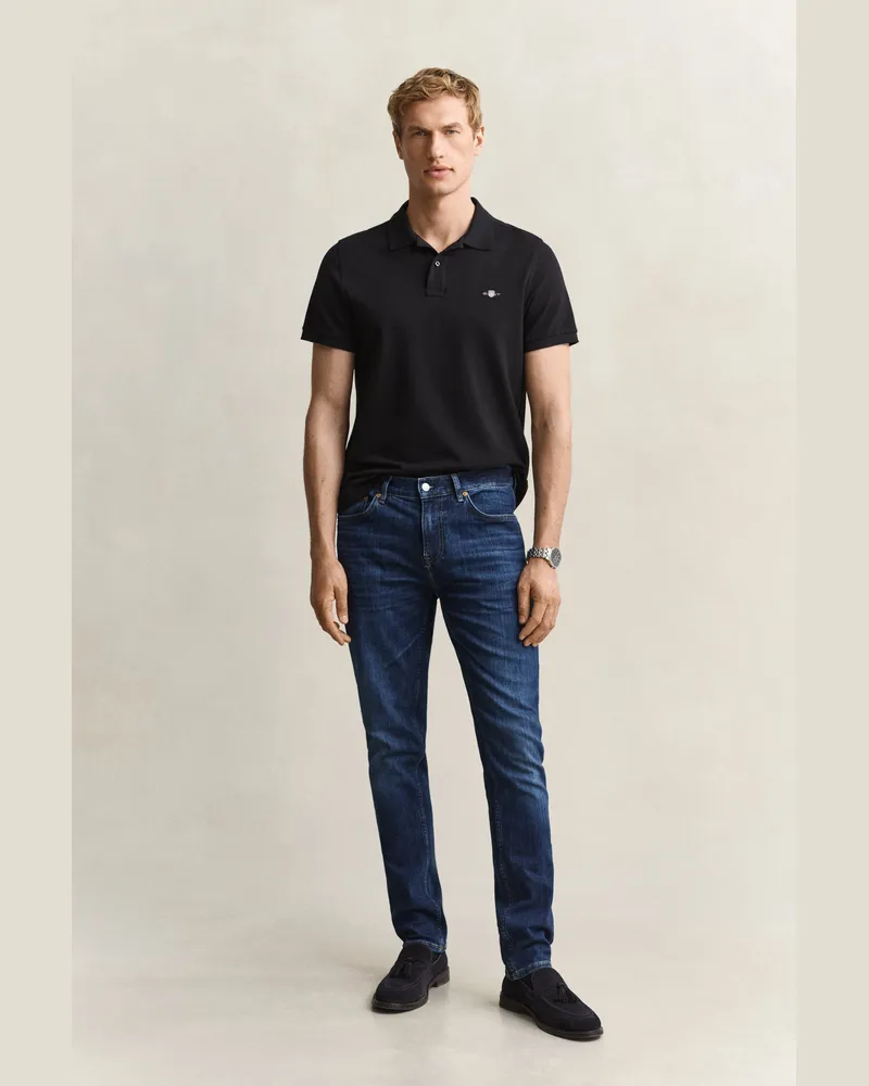 Gant Herren Slim Jeans MID Blau WORN IN Mid