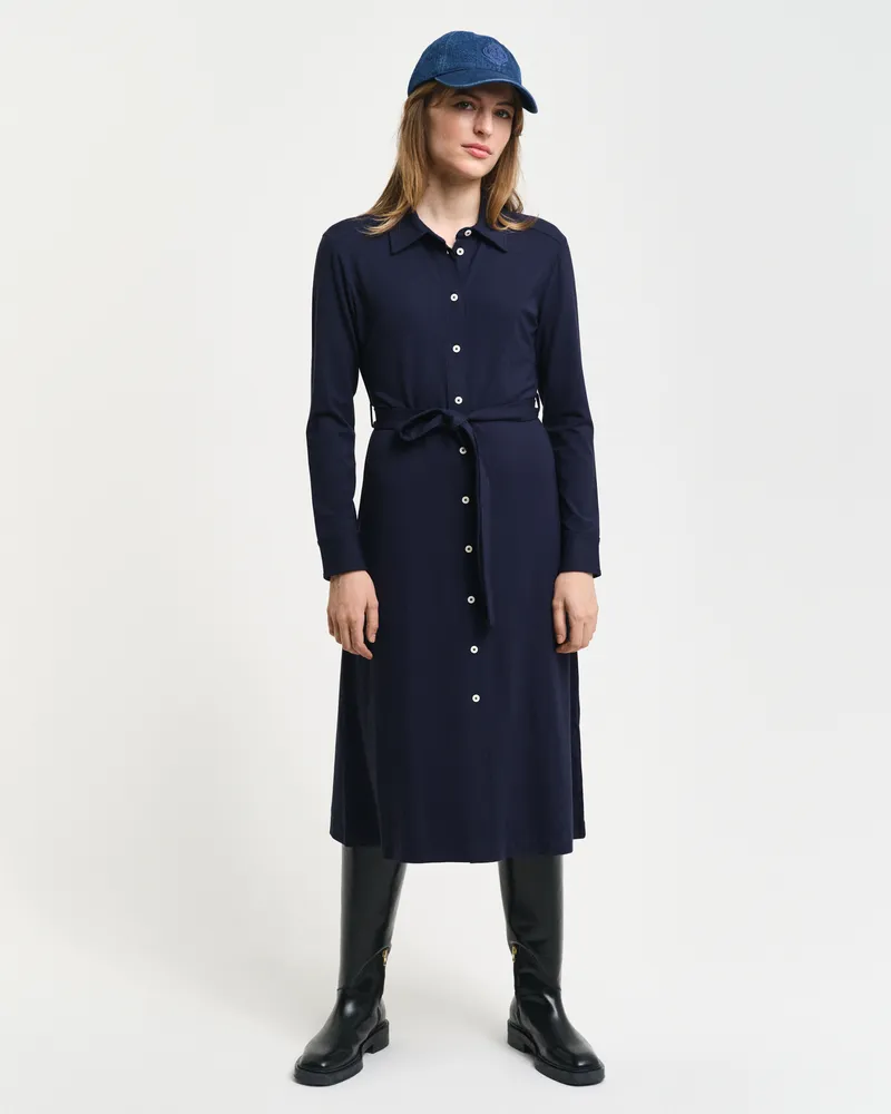 Gant Damen Jersey Hemdblusenkleid 