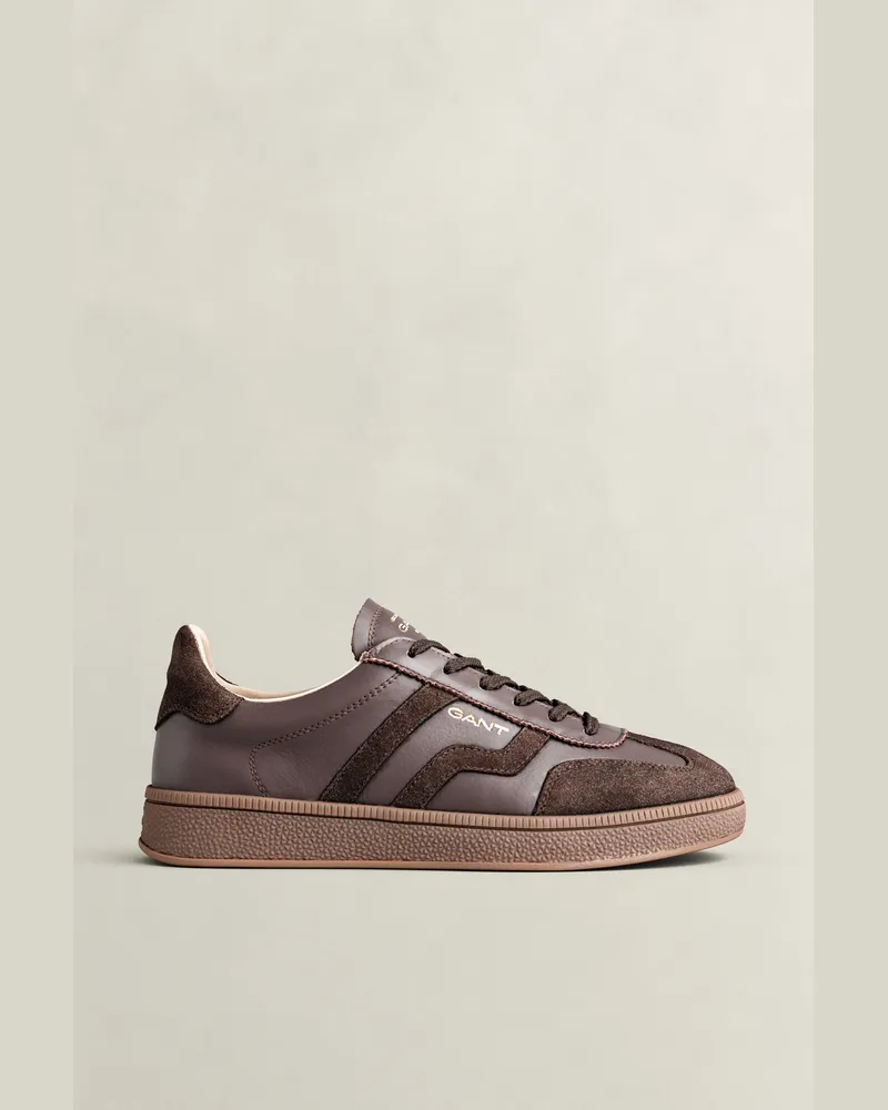 Gant Damen Cuzima Sneaker aus Veloursleder WEATHERot Braun Weatherot