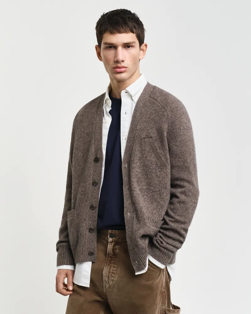 Gant Herren Strickjacke aus Wollgemisch 