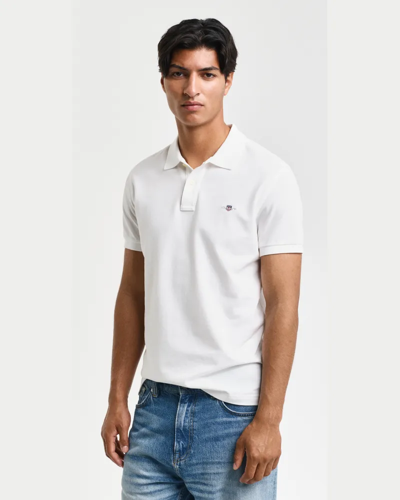 Gant Herren Slim Fit Archive Shield Piqué Poloshirt 