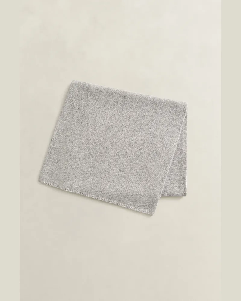 Gant Damen Schal aus Woll-Kaschmir-Mix Grau MELANGE Grau