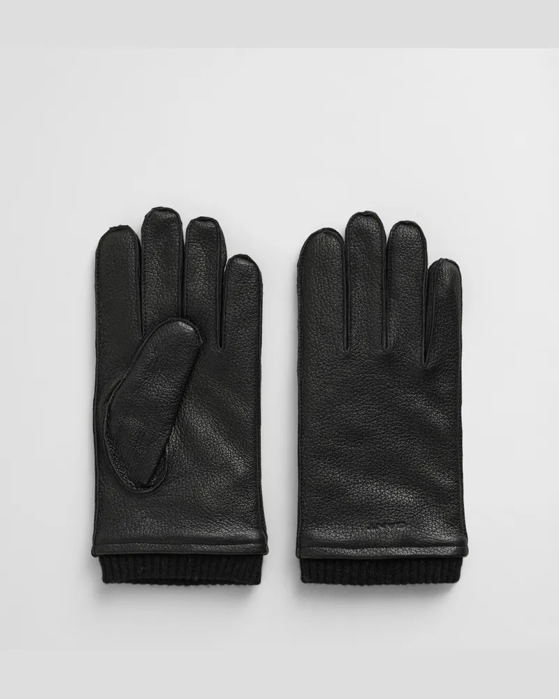 Gant Herren Lederhandschuhe mit Kaschmirfutter 