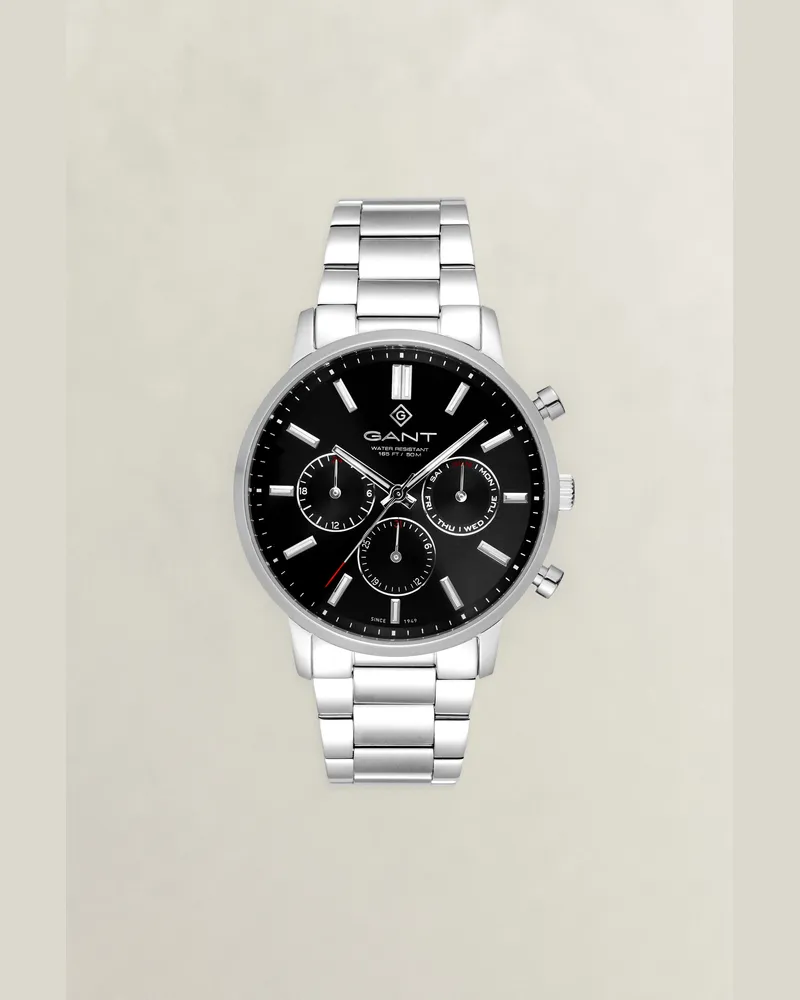 Gant Herren East Hill Day-Date Armbanduhr Schwarz Schwarz