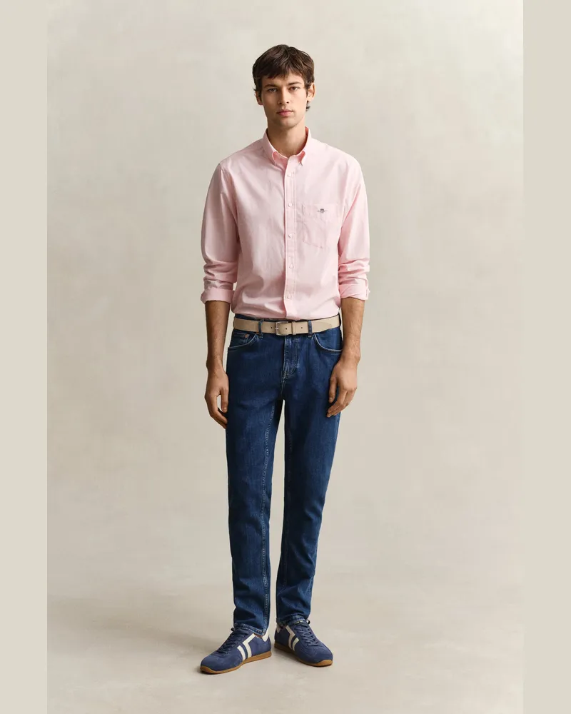 Gant Herren Slim Fit Clean Wash Jeans SEMI LIGHT Blau Semi