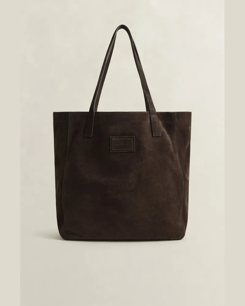 Gant Herren Tragetasche aus Veloursleder RICH Braun Rich