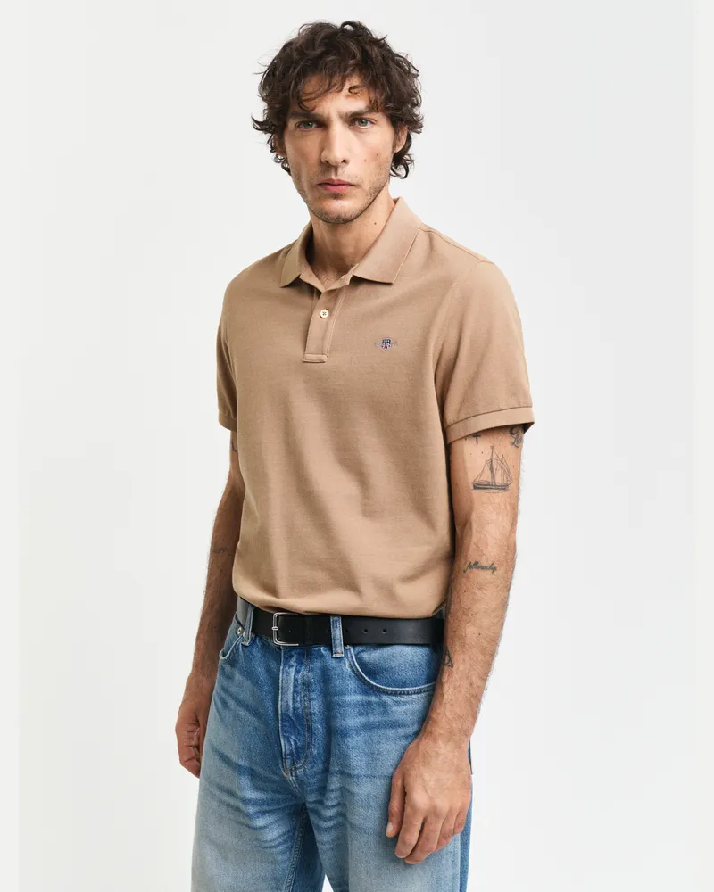 Gant Herren Regular Fit Shield Piqué Poloshirt 