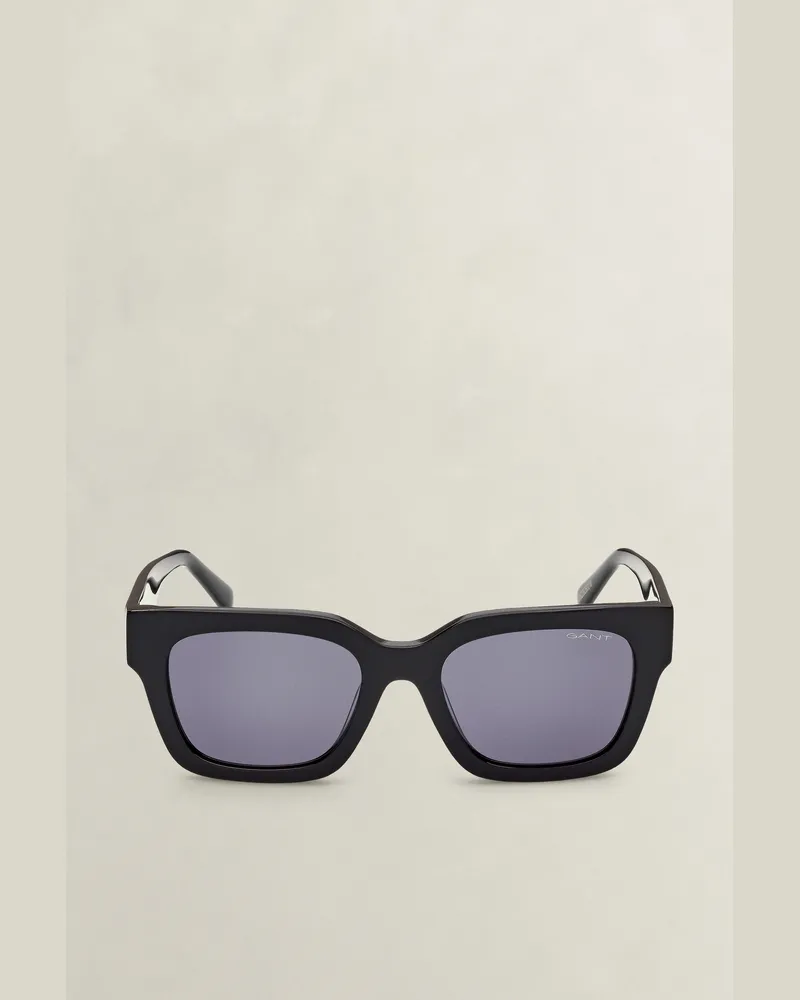 Gant Damen Geometrische Sonnenbrille Schwarz Schwarz